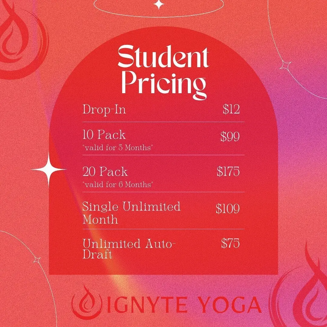 Students back in the studio for summer, with student pricing at the front desk.