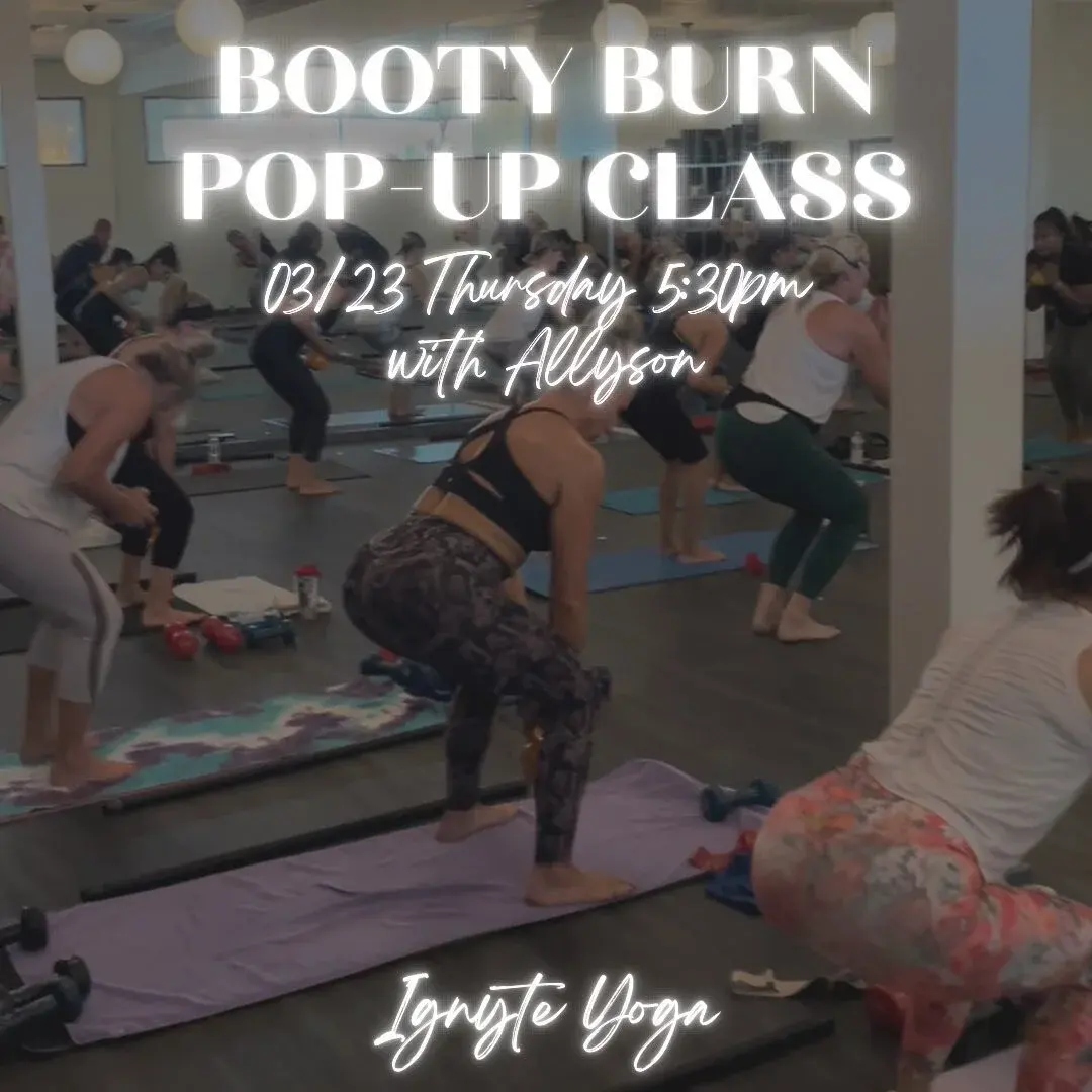 Booty Burn pop-up class with Allyson.